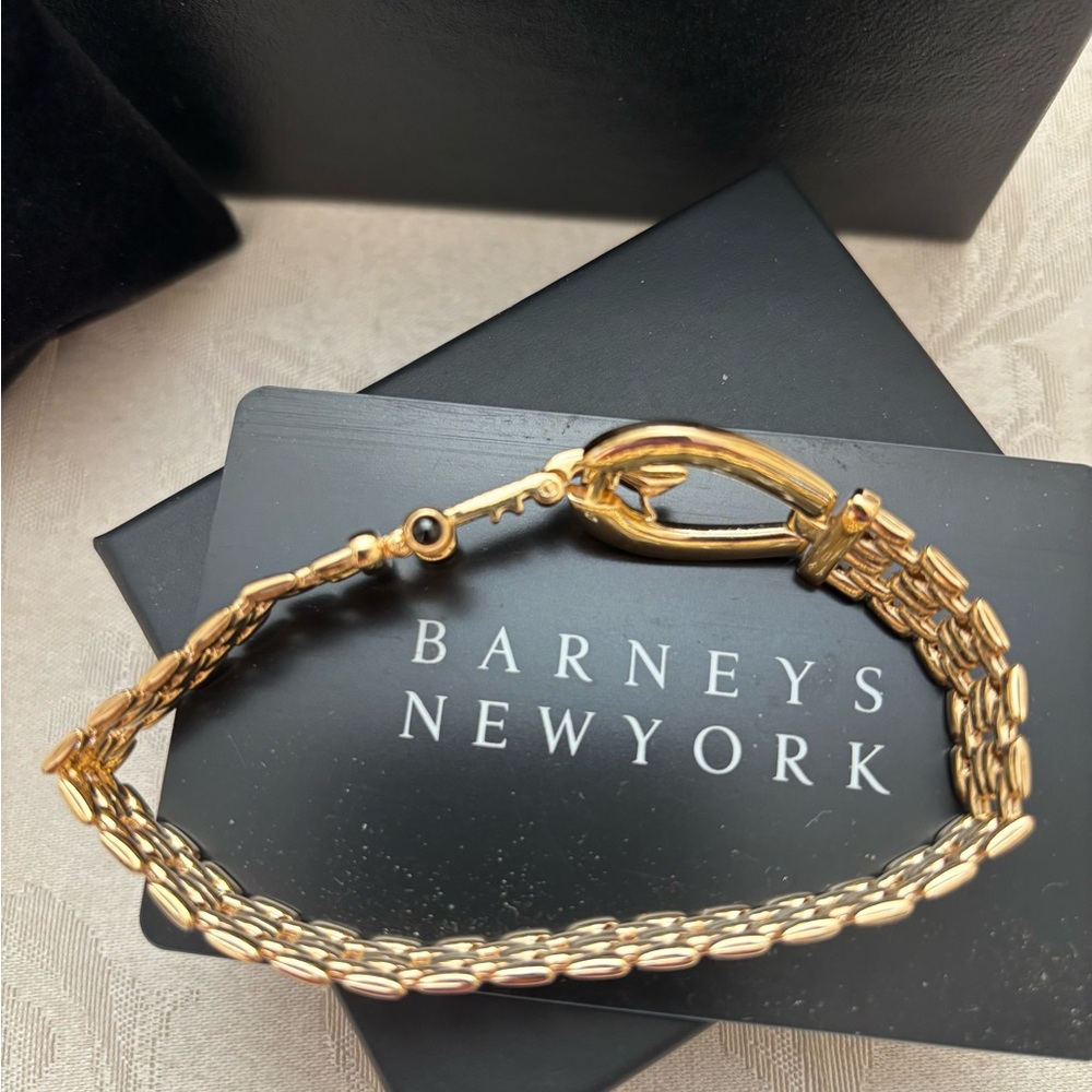 🆕 Barneys NY Panther Link Horsebit Bangle 😍 - Picture 6 of 9